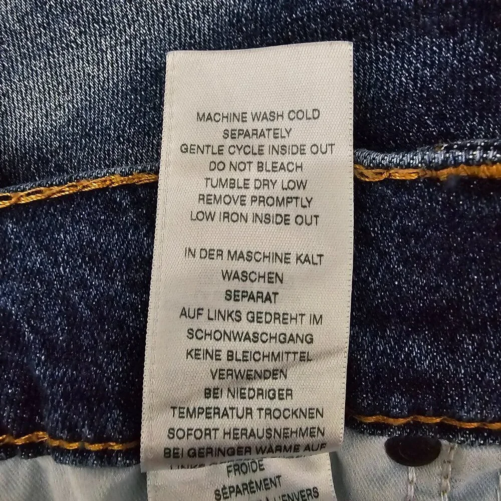 True Religion World Tour Denim Geno Relaxed Slim Blue Jeans